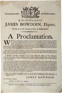 Una proclamazione, 2 settembre 1786 da American School
