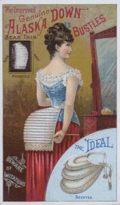 Pubblicità per busti da donna Alaska down da American School