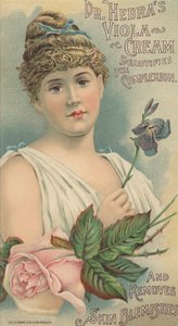Pubblicità per la crema Viola del Dr. Hebra, c.1897 da American School