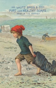 Pubblicità per i saponi puri e sani della Lautz Bros & Co., c.1880 da American School