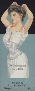 Pubblicità per corsetti da donna R & G