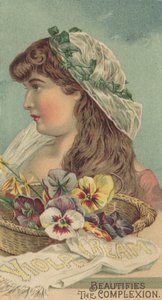 Pubblicità per la crema Viola, c.1890 da American School