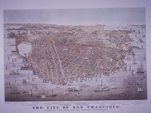 Veduta aerea di San Francisco, California, USA da American School