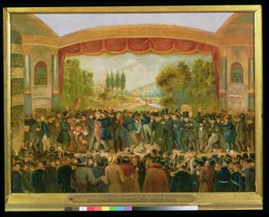 Teatro americano, Bowery, New York, raffigurante la 57ª notte di Mr T.D. Jim Crow Rice (1808-60) 25 novembre 1833 da American School