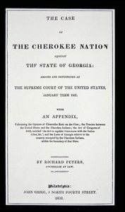 Trattato anti-rimozione, della Nazione Cherokee, in risposta alla rimozione forzata degli indiani dalla loro terra natale da American School