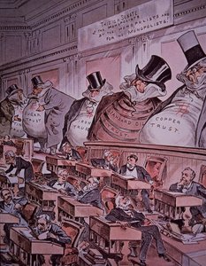 Cartone animato anti-trust dei 