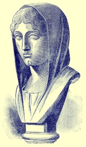 Aspasia, illustrazione da History of Greece di Victor Duruy, pubblicato nel 1890 da American School