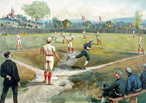 Partita di baseball a New York nel 1891 da American School
