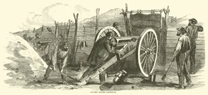 Batteria davanti a Petersburg, giugno 1864 da American School