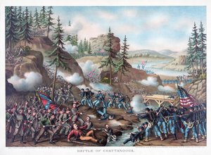Battaglia di Chattanooga, pub. Kurz & Allison da American School