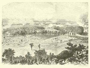 Battaglia di Gettysburg, cima di Little Round Top, 2 luglio, luglio 1863 da American School