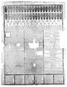 Macelleria sanguinosa delle truppe britanniche, Salem 1775