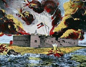 Bombardamento di Fort Pulaski, Cockspur Island, Georgia da American School