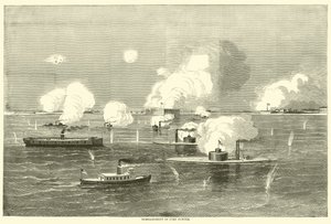 Bombardamento di Fort Sumter, aprile 1863 da American School
