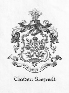 Ex libris del presidente Theodore Roosevelt (1858-1919) da American School