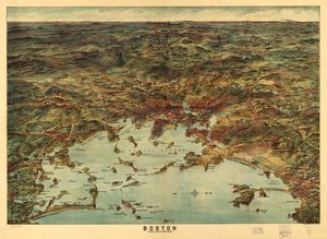 Boston e dintorni, c.1905 da American School