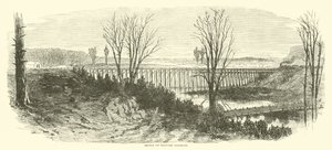Ponte sulla ferrovia militare, marzo 1865 da American School