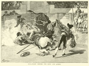 Corrida davanti al re e alla regina da American School