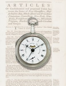 Orologio da calendario, c.1780 da American School