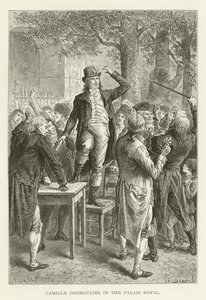 Camille Desmoulins nel Palais Royal da American School