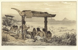 Sepoltura in canoa da American School