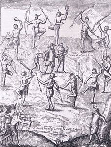 Capitano Smith catturato dagli indiani, illustrazione da Cassell