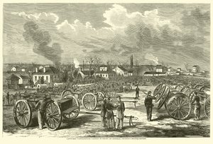 Cannone confederato catturato davanti al quartier generale del generale Thomas, novembre 1863