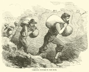 Trasporto di polvere alla miniera, luglio 1864 da American School