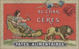Cerere su un carro trainato da leoni da American School
