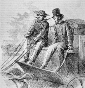 Charlie Parkhurst (1812-79) conducente di diligenza del Vecchio West da American School