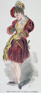 Charlotte Cushman (1816-76) in costume da Romeo, 1851 da American School