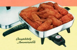 Pollo Fritto in una Padella Elettrica Retrò da American School