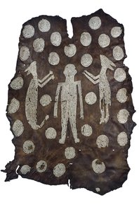 Mantello del capo Powhatan, indiano nordamericano, dalla Virginia, fine XVI-inizio XVII secolo