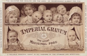 Bambini e neonati che pubblicizzano Imperial Granum