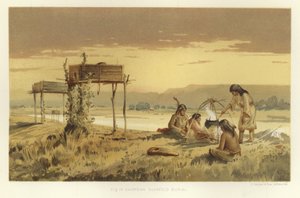 Sepoltura su impalcatura Chippewa da American School