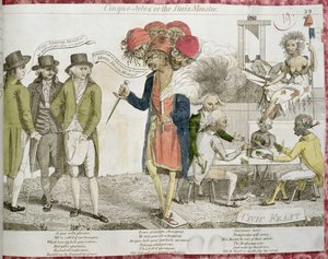 Cinque-Tetes o il Mostro di Parigi, cartone satirico sull