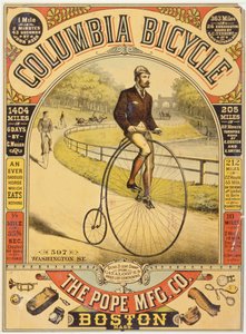 Pubblicità della bicicletta Columbia, c.1890s da American School