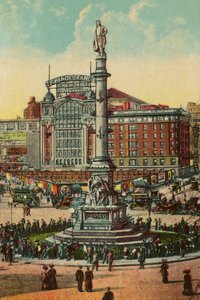 Columbus Circle, New York, c.1900 da American School