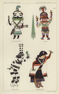 Cotokinunwu, Kaisale, Paiakyamu, Kaisale Mana (litografia a colori) da American School