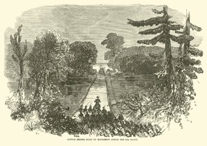 Ponte di cotone costruito da McPherson sul Big Black, maggio 1863 da American School