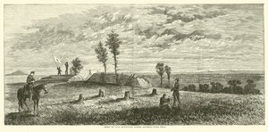 Cresta di Pine Mountain, dove cadde il generale Polk, giugno 1864