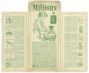 Sapone Cuticura [carta commerciale piegata o scatola verso] da American School