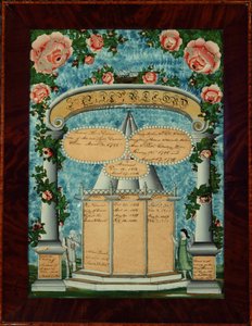 Registro della famiglia Darrow-Adkins-Wooding, 1825-32 da American School