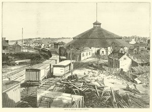 Deposito di rifornimenti sulla ferrovia, ottobre 1863 da American School