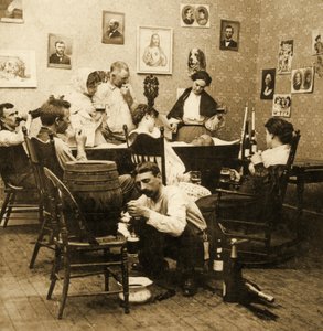Dettaglio da McCarthys Wake (Parte 1), 1899 (stereografia) da American School