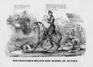 Generale della milizia distinto durante un