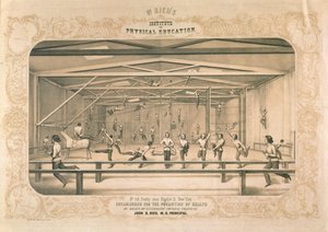 Istituto di educazione fisica del Dr. Rich, inciso e pub. da Wm. Endicott & Co, New York, 1850