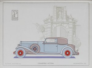 DuPont Motor Cars: Convertibile Victoria, 1921 da American School