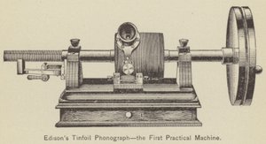 Fonografo di Edison, la prima macchina pratica