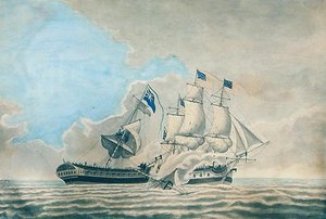 Scontro tra la Fregata U.S. Constund e H.M.S. Guerriere da American School